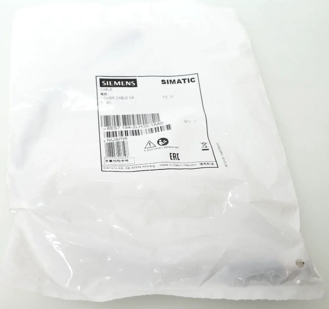 Produktfoto 1 von Siemens SIMATIC Power Cable M8 | 6ES7 194-2LH02-1AA0 | FS:1 | 6ES7194-2LH02-1AA0