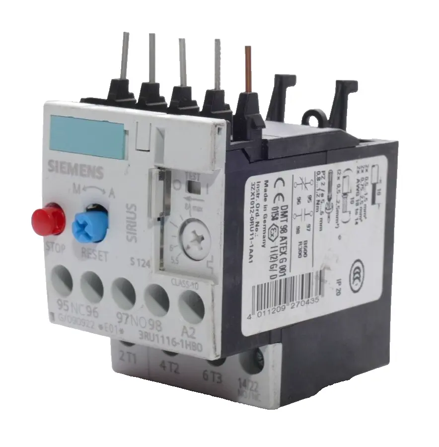 Produktfoto 1 von Siemens Überlastrelais 3RU1 116-1HB0 | E:01 | 3RU1116-1HB0