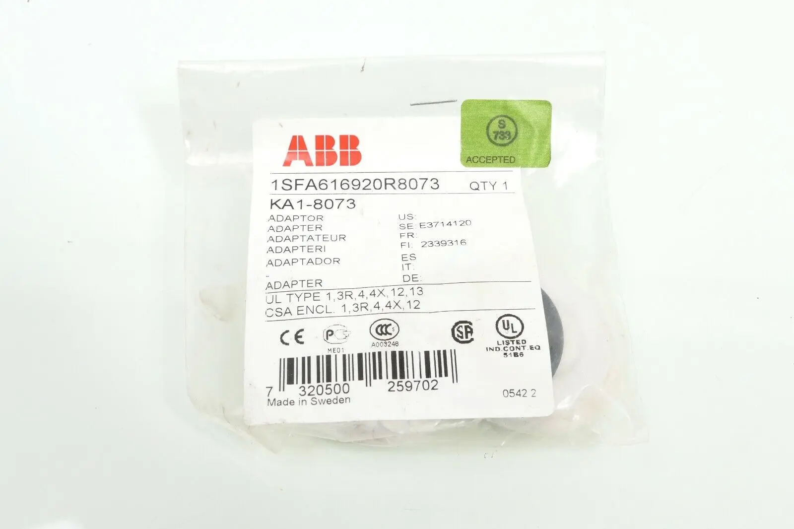 Produktfoto 1 von ABB KA1-8073 Adapter | 1SFA616920R8073