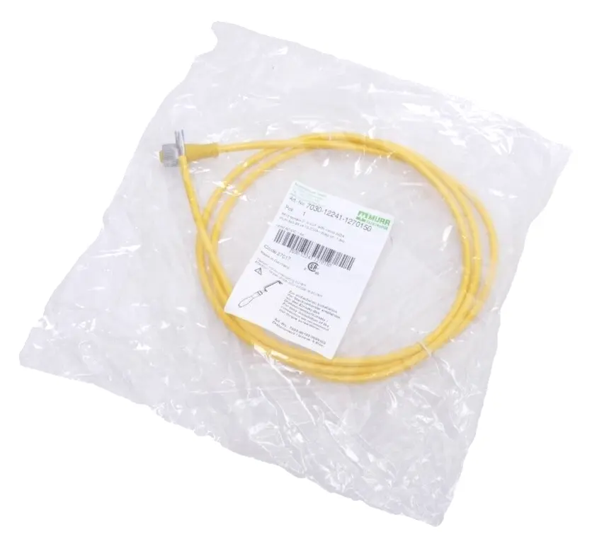 Produktfoto 1 von Murr Elektronik M12 Bu. 0° A-kod. freies Ltg-ende AIDA 1,5m | 7030-12241-1270150