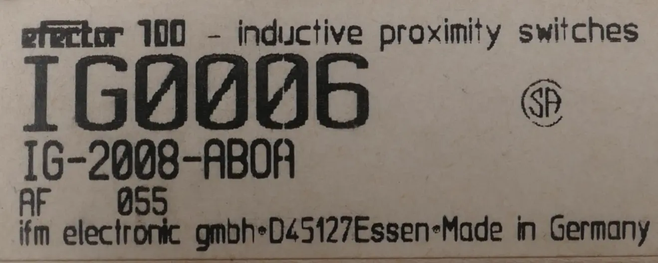 Produktfoto 1 von Ifm Induktiver Sensor IG-2008-ABOA | IG0006