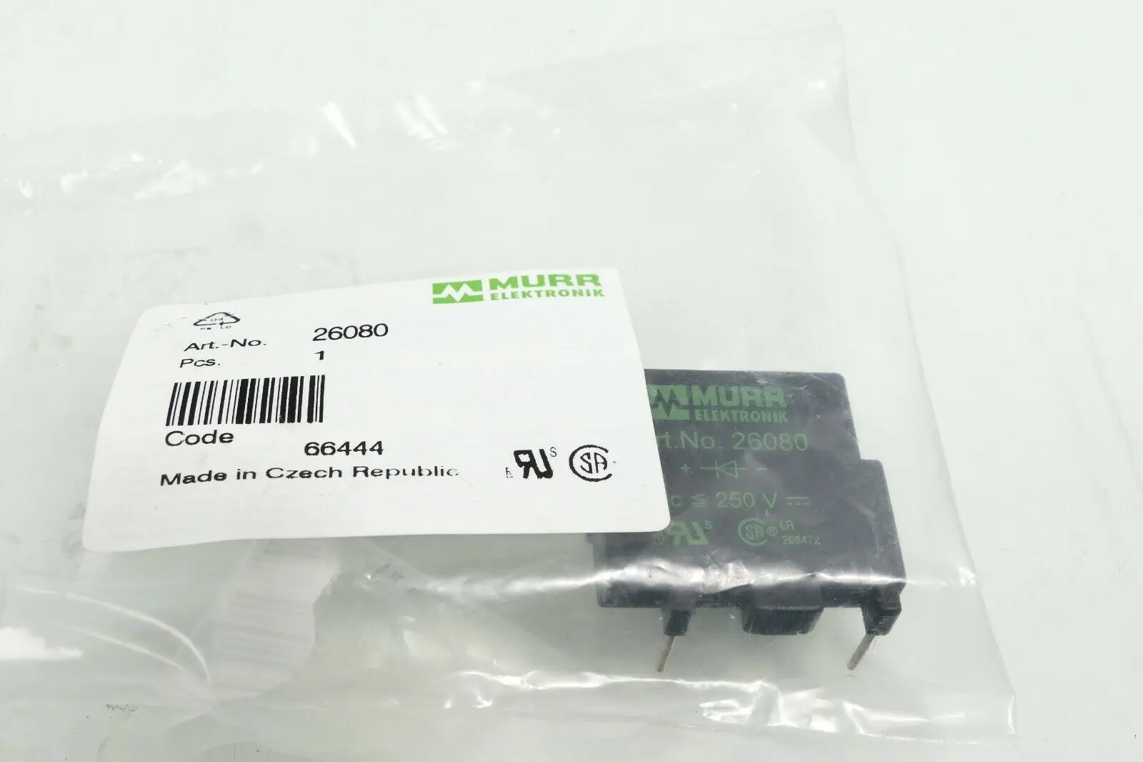 Produktfoto 1 von 2x MURR Elektronik Schaltgerätentstörmodul | 26080