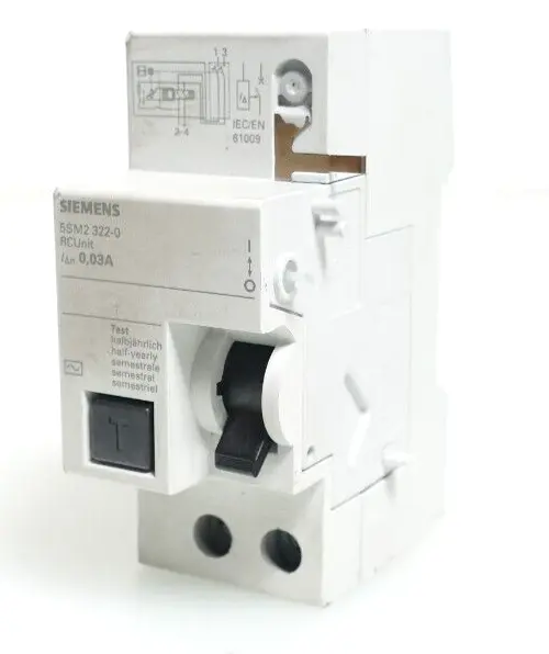 Produktfoto 1 von Siemens RCUnit FI-Block Leitungsschutzschalter 5SM2 322-0 | 5SM2322-0