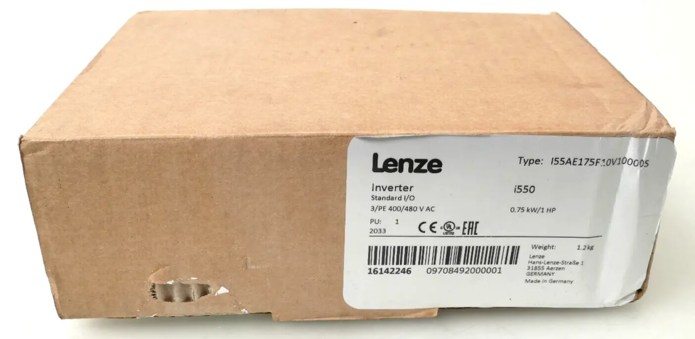 Produktfoto 1 von Lenze i550 Inverter 0,75 kW 1HP I55AE175F10V10000S | 16142246