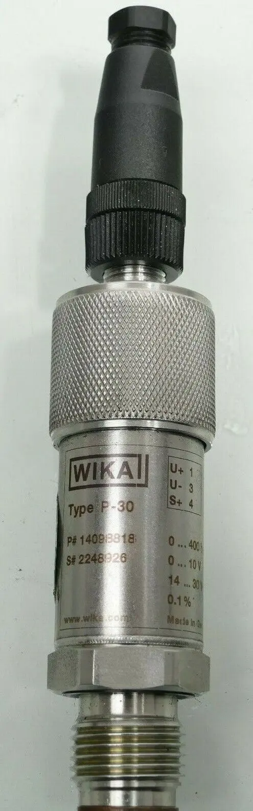 Produktfoto 1 von Wika Druckmessumformer Transmitter 0 - 400bar P-30 | 14098818