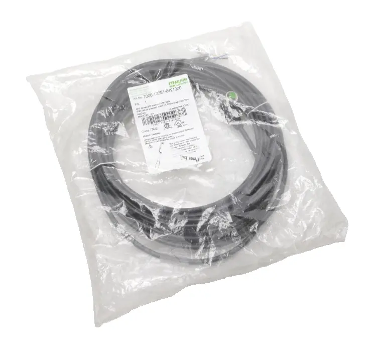 Produktfoto 1 von Murr Elektronik M12 Bu. 90° A-kod. freies Ltg-ende 10m | 7000-13281-6421000