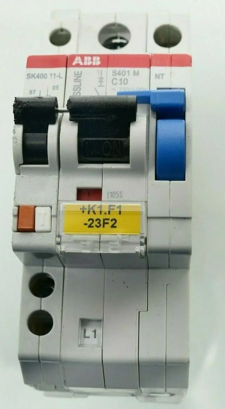 Produktfoto 1 von ABB Leitungsschutzschalter + Hilfsschalter NT + SK40011-L | S401M-C10