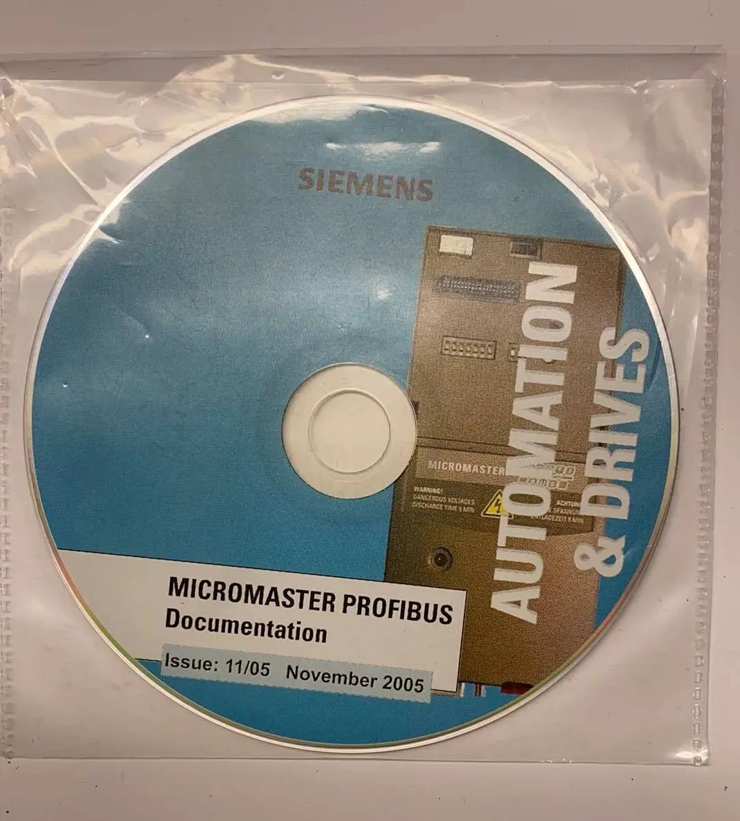 Produktfoto 1 von Siemens MICROMASTER PROFIBUS Documentation Software | A5E00098192A