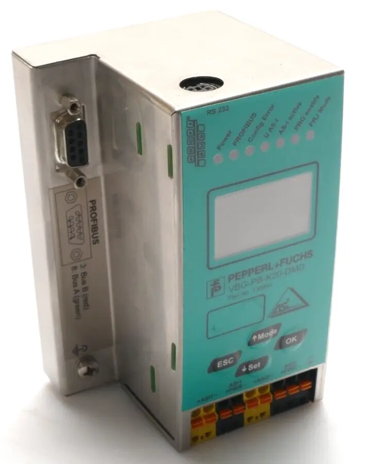 Produktfoto 1 von Pepperl + Fuchs PROFIBUS ASi/PROFIBUS Gateway 2.1 VBG-PB-K20-DMD | 130954