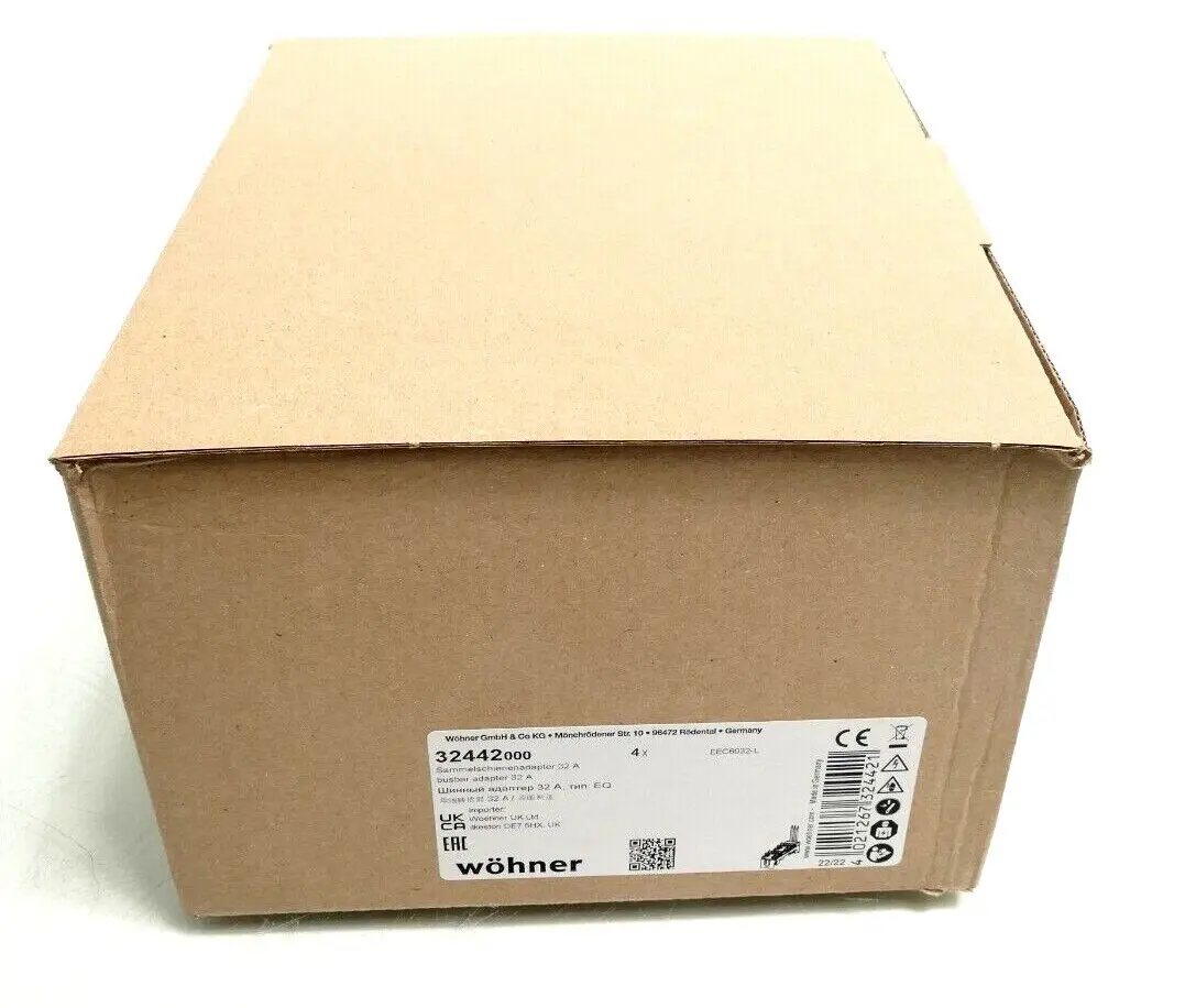 Produktfoto 1 von 4x WÖHNER Sammelschienenadapter 32 A | 32442000 | 32442