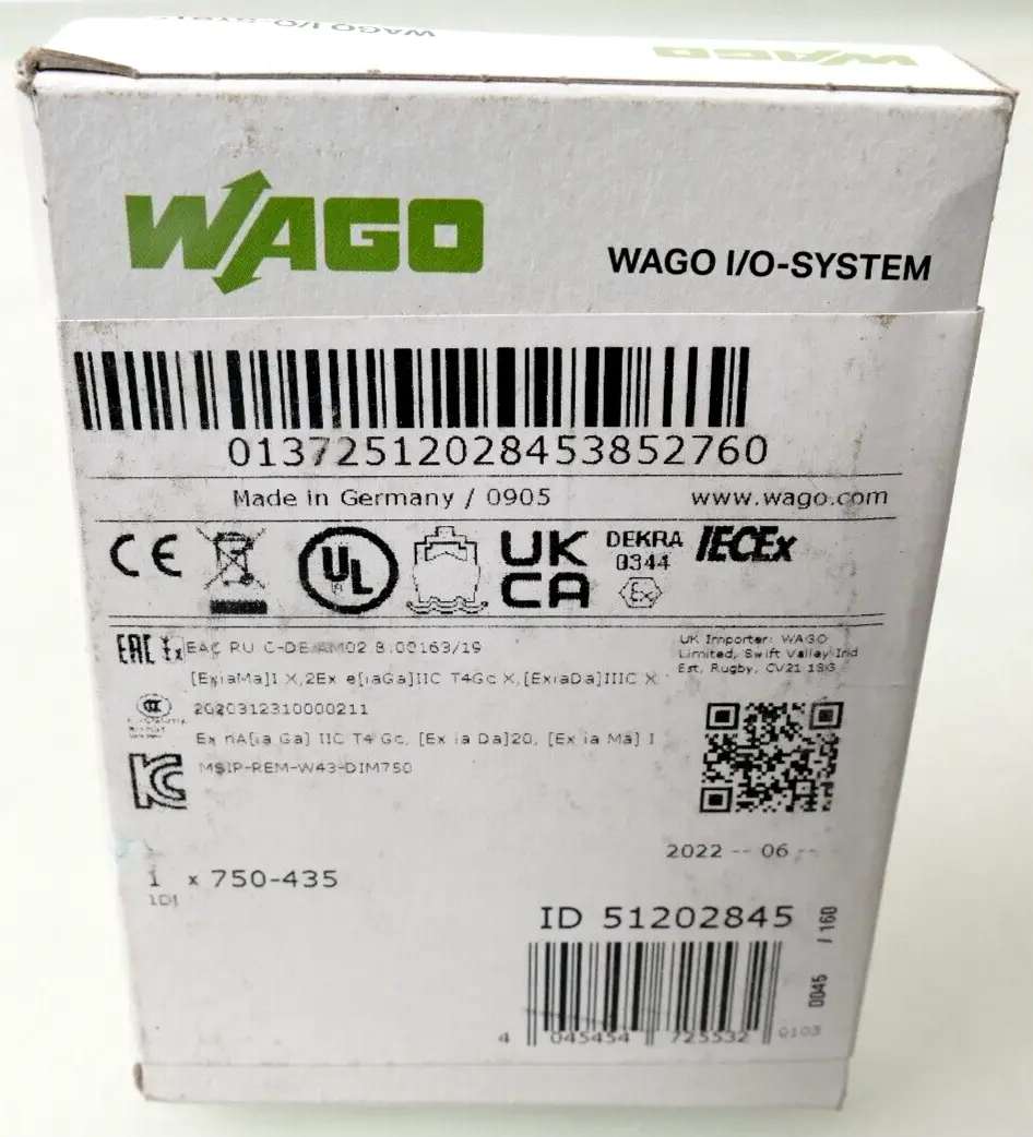 Produktfoto 1 von Wago NAMUR 1-Kanal-Digitaleingang | 750-435