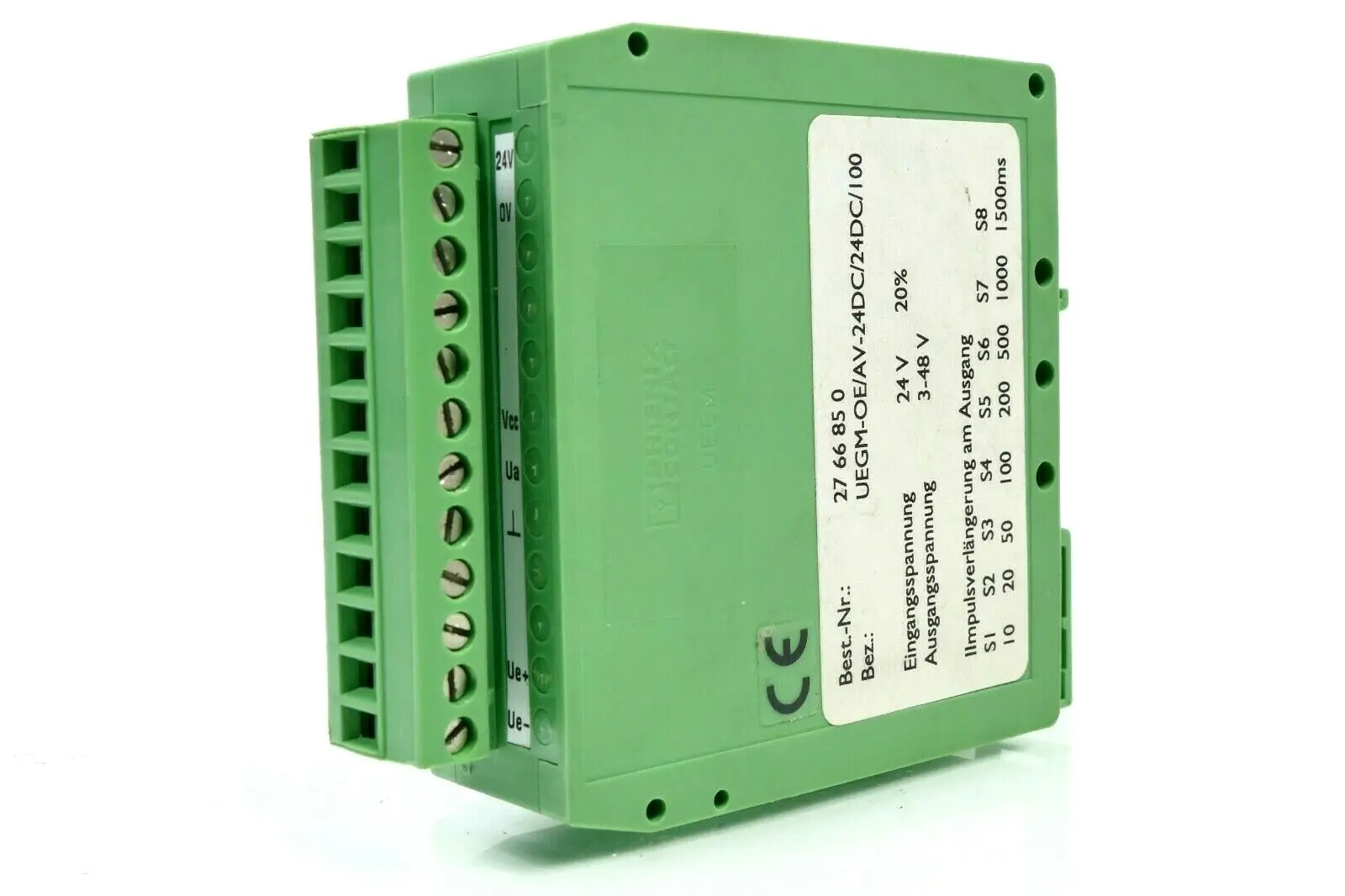 Produktfoto 1 von Phoenix Contact Impulsverlängerungsbaustein UEGM-OE/AV-24DC/24DC/100 | 2766850