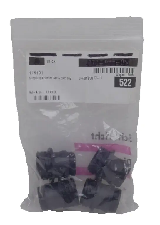 Produktfoto 1 von 4x Te Connectivitiy 0-0183077-1 Kupplungsstecker CPC 16p 116101