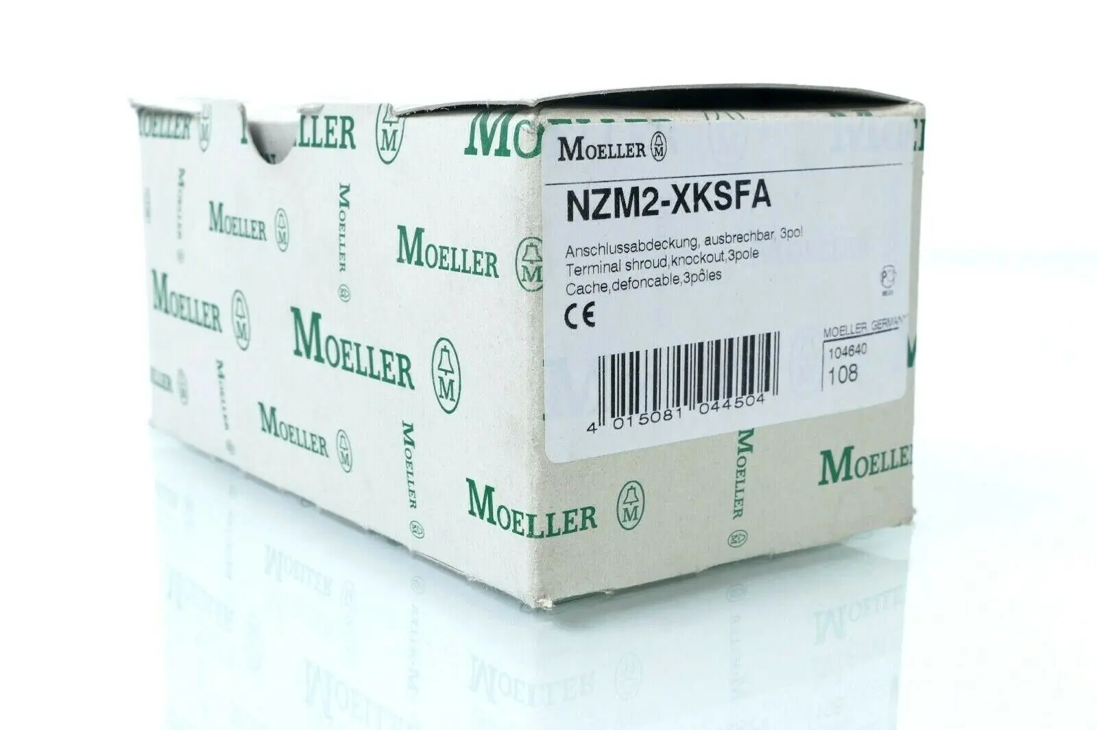 Produktfoto 1 von Moeller Anschlussabdeckung , ausbrechbar, 3polig NZM2-XKSFA | 104640