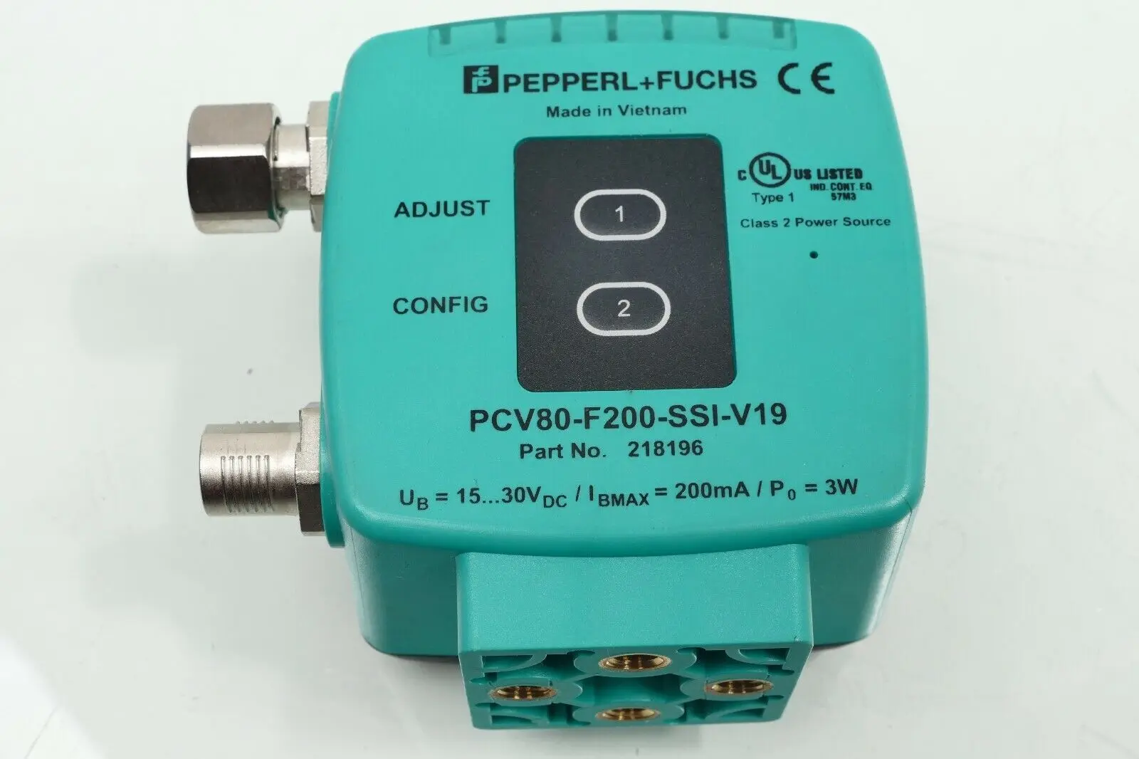 Produktfoto 1 von Pepperl + Fuchs Optischer Lesekopf PCV80-F200-SSI-V19 | 218196
