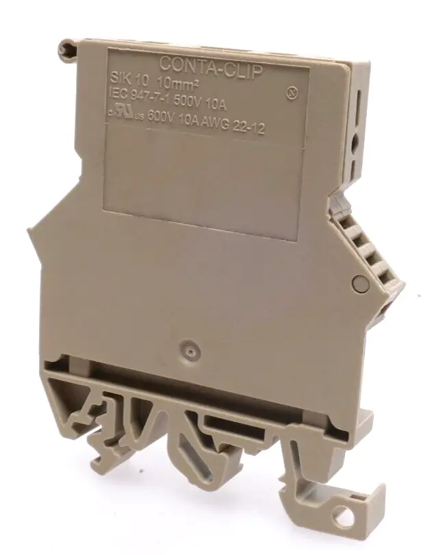 Produktfoto 1 von 14x Conta-Clip SIK 10 Sicherungstrennklemme | AWG 22-12 | 600V | 10A