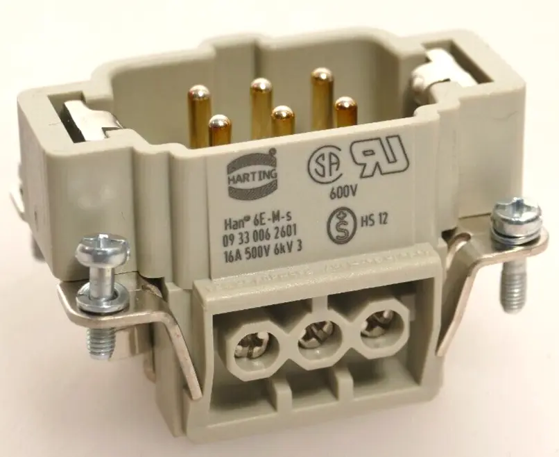 Produktfoto 1 von Harting Steckverbinder 16A 500V Han 6E-M-s | 09330062601