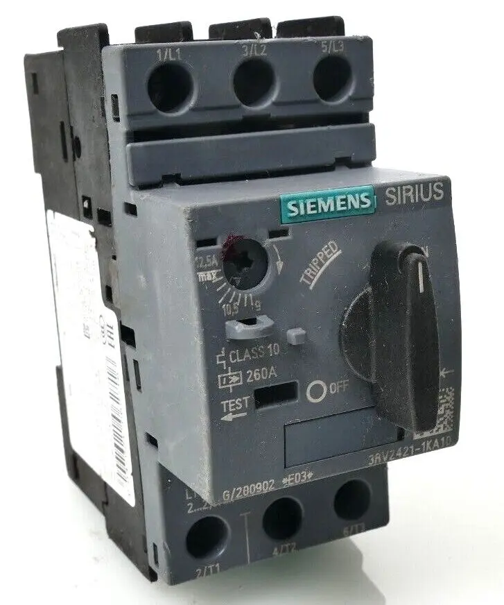 Produktfoto 1 von Siemens SIRIUS Leistungsschalter 3RV2 421-1KA10 | E:03 | 3RV2421-1KA10