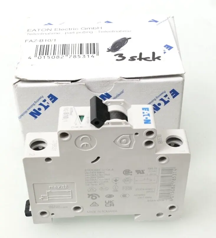Produktfoto 1 von 3x Eaton Moeller Leitungsschutzschalter FAZ-B10/1 | 278531