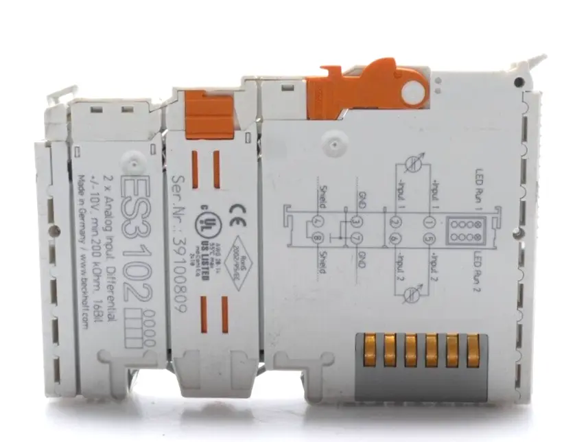 Produktfoto 1 von Beckhoff EtherCAT-Klemme 2-Kanal-Analog-Eingang | ES3102