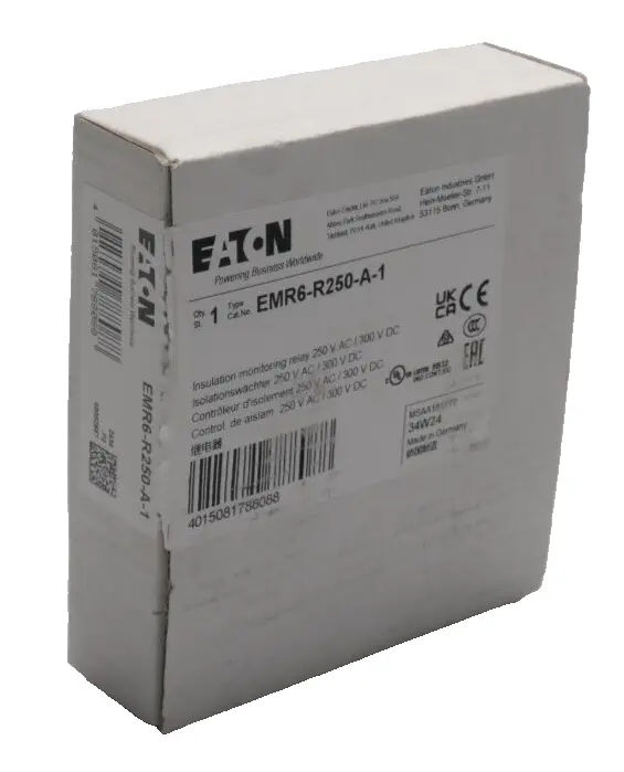 Produktfoto 1 von Eaton Isolationswächter 250V AC / 300 V DC | EMR6-R250-A-1 | 184772