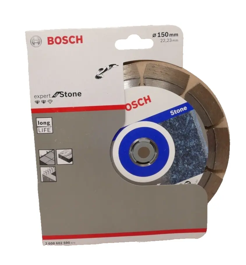 Produktfoto 1 von Bosch 2 608 602 590 Diamant-Trennscheibe Stein | Ø 150x22,23 mm | 2608602590