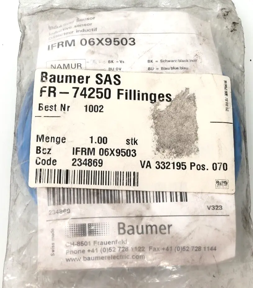 Produktfoto 1 von Baumer Electric Induktiver Sensor IFRM 06X9503