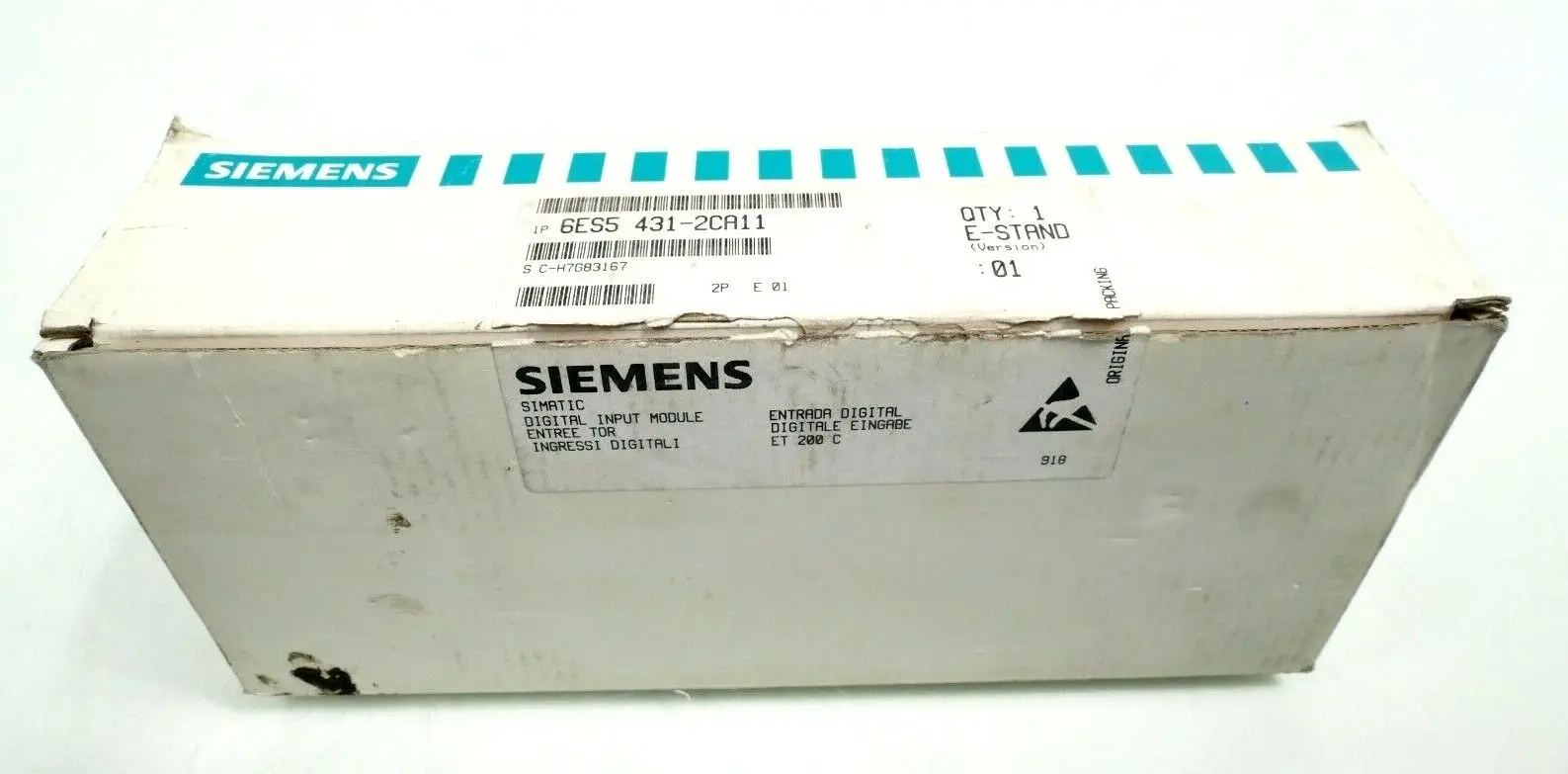 Produktfoto 1 von Siemens SIMATIC S5 Digitale Eingabe 6ES5 431-2CA11 | E:01 | 6ES5431-2CA11