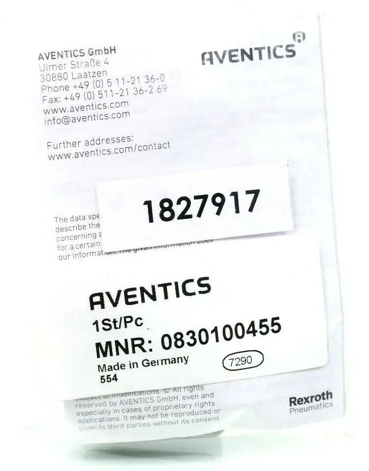 Produktfoto 1 von Aventics Magnetventil | 0830100455