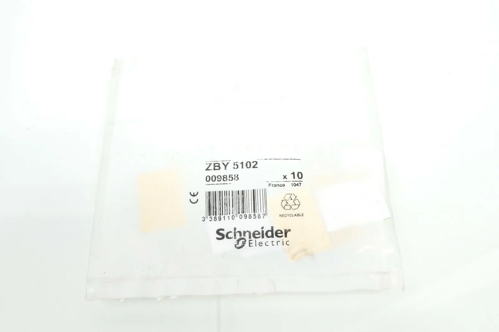 Produktfoto 1 von 41x Schneider Electric ZBY 5102 Leerschild ws/ge 18x27 ZBY5102 | 009858