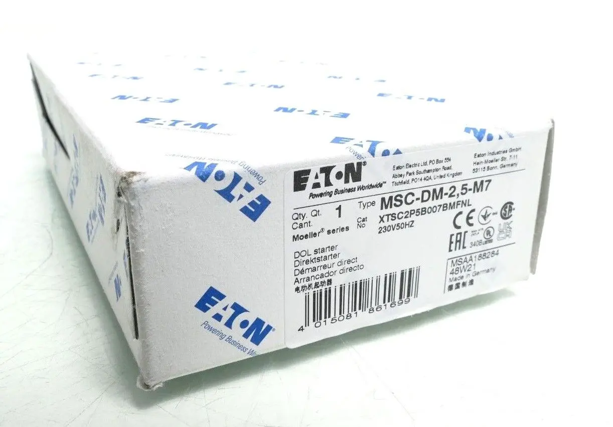 Produktfoto 1 von Eaton Moeller Direktstarter MSC-DM-2,5-M7 | XTSC2P5B007BMFNL | 188284