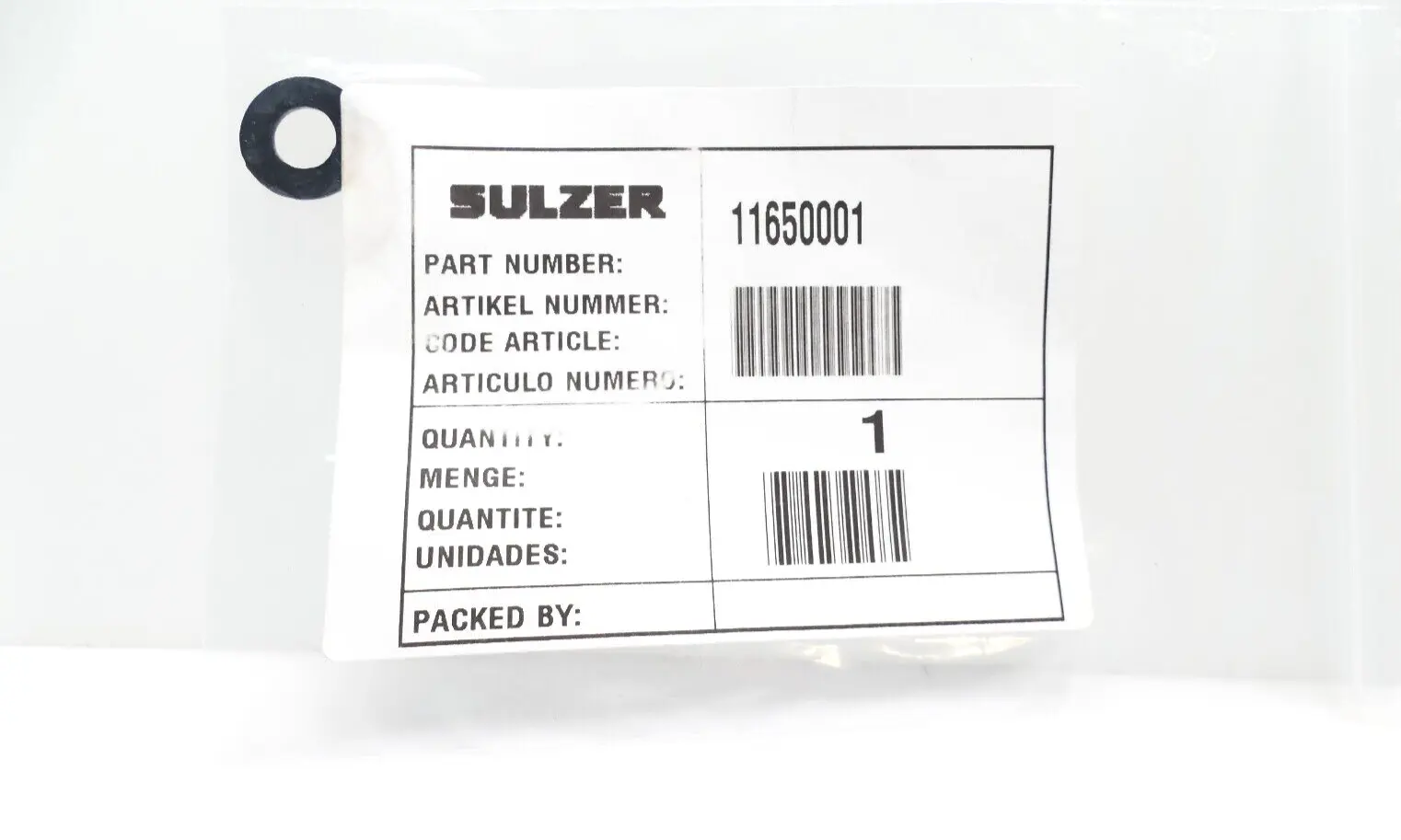 Produktfoto 1 von Sulzer 11650001 Sicherungsscheibe LOCK WASHER SELOC M8 PVC/NITR.