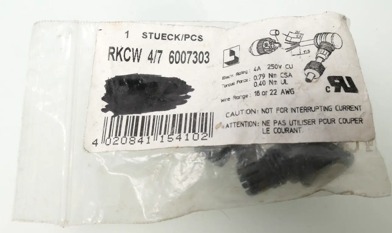 Produktfoto 1 von Lumberg Rundsteckverbinder RKCW 4/7 | 6007303