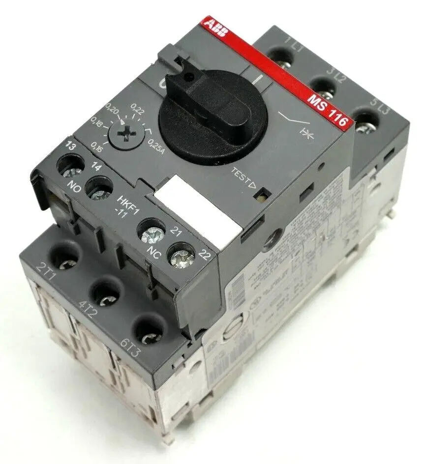 Produktfoto 1 von ABB Motorschutzschalter 0,16-0,25A AC3 1,95-2,92A  | MS116