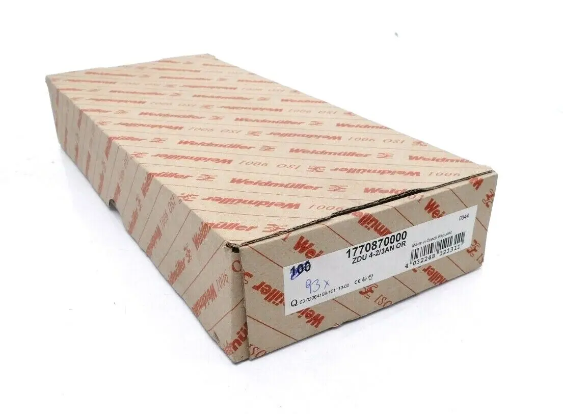93x Weidmüller Durchgangsreihenklemme orange ZDU 4-2/3AN OR | 1770870000