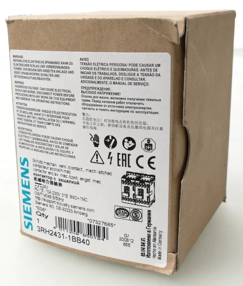 Produktfoto 1 von Siemens SIRIUS Schütz 3RH2 431-1BB40 | E:06 | 3RH2431-1BB40
Siemens SIRIUS 3RH2431-1BB40 Schütz