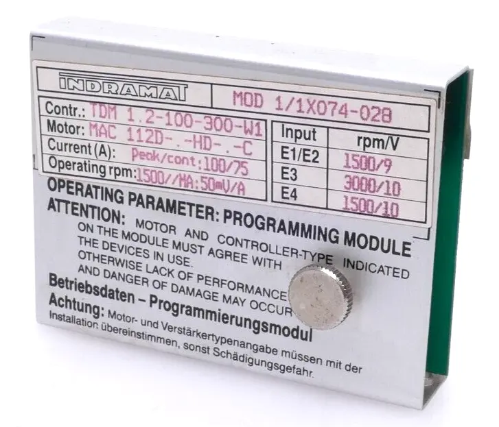 Produktfoto 1 von Indramat Programmiermodul TDM 1.2-100-300-W1 | MOD 1/1X074-028