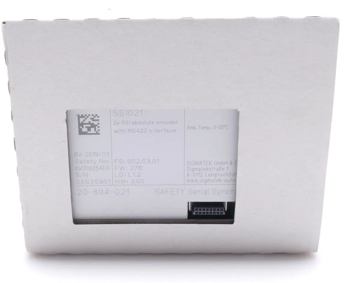 Produktfoto 1 von Sigmatek SSI021 SAFETY Serial Synchronous | HW:3.00 | 20-894-021