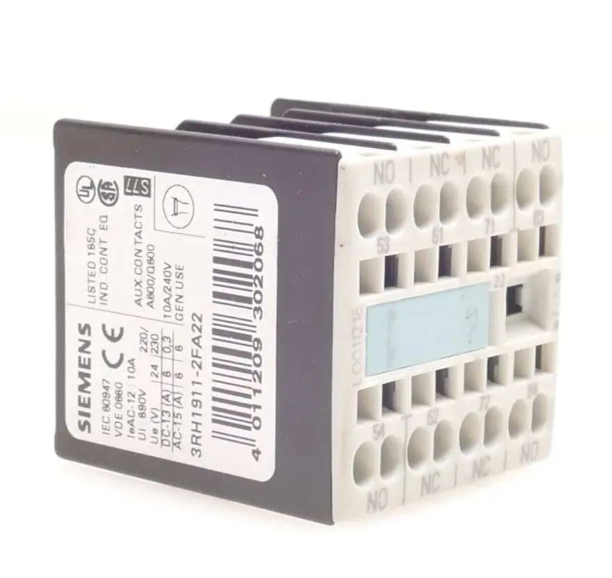 Produktfoto 1 von 2x Siemens Hilfsschalterblock 3RH1 911-2FA22 | E:05 | 3RH1911-2FA22