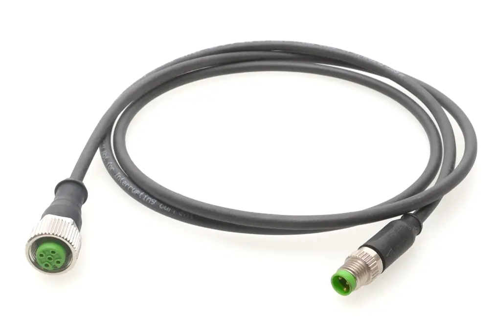 Produktfoto 1 von Murr Elektronik M8 St. 0° / M12 Bu. 0° A-kod. 1m | 7000-88241-6300100