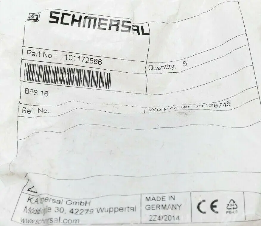 Produktfoto 1 von 5x Schmersal Betätiger BPS 16 | 101172566