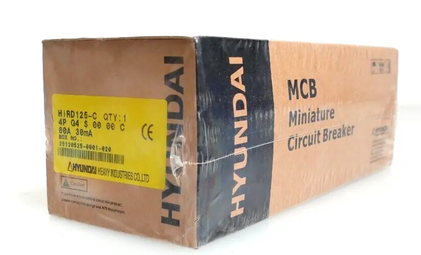 Hyundai HiRD125-C Miniature Circuit Breaker 4P G4 S 00 00 C | 80A 30mA