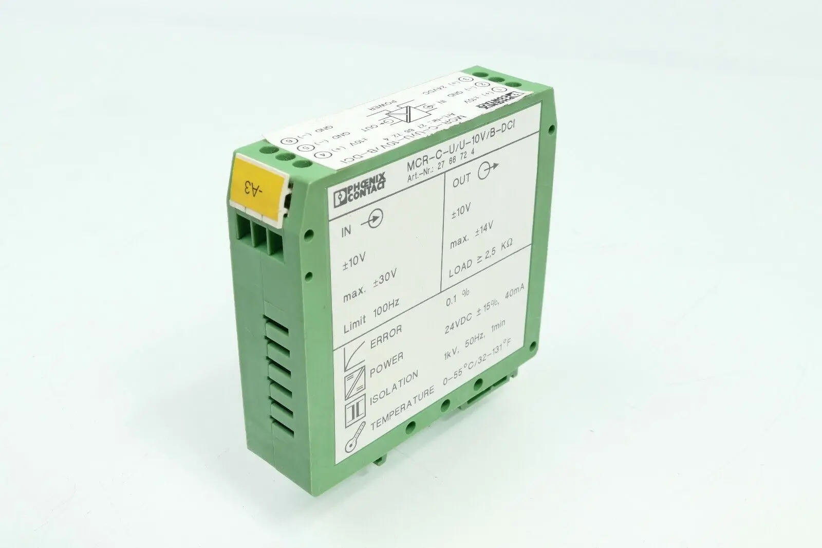 Produktfoto 1 von Phoenix Contact 27 66 72 4 | MCR-C-U/U-10V/B-DCI | 2766724