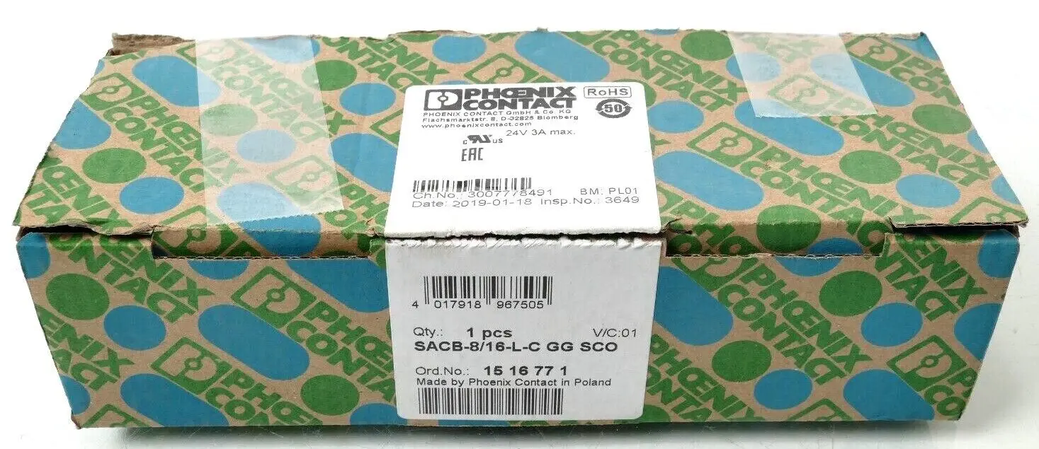 Produktfoto 1 von Phoenix Contact Sensor-/Aktor-Box 15 16 77 1 | SACB-8/16-L-C GG SCO | 1516771