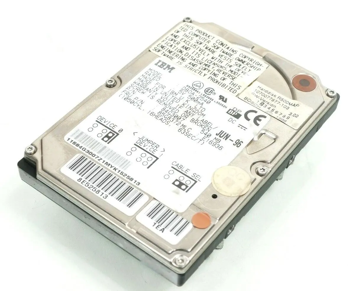 IBM 540MB Festplatte DBOA-2540