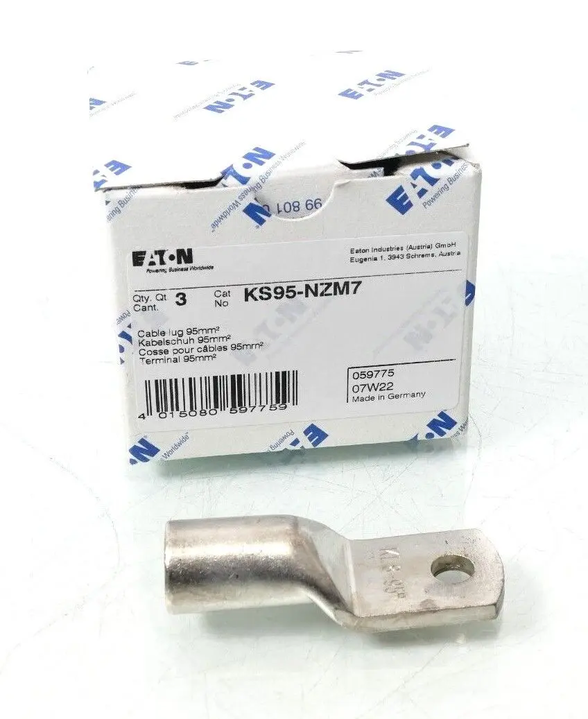 Produktfoto 1 von 3x Eaton Kabelschuh 95mm² KS95-NZM7 | 059775