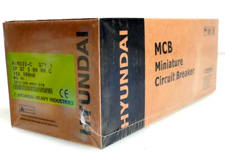 Produktfoto 1 von Hyundai HiRD32-C 3P G7 S 00 00 C Miniatur Circuit Breaker 3PG7S0000C 16A 300mA