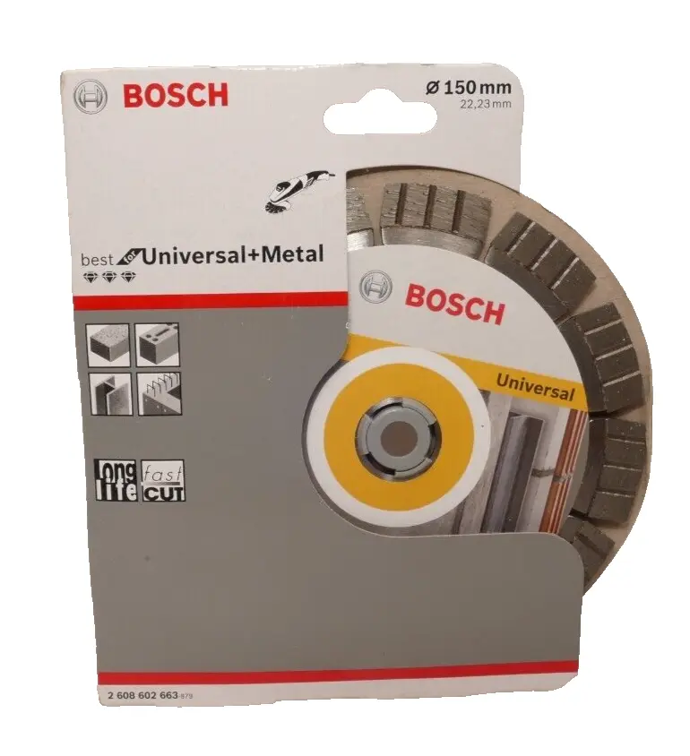 Produktfoto 1 von Bosch Diamant-Trennscheibe best for Universal+Metal | Ø 150x22,23mm | 2608602663