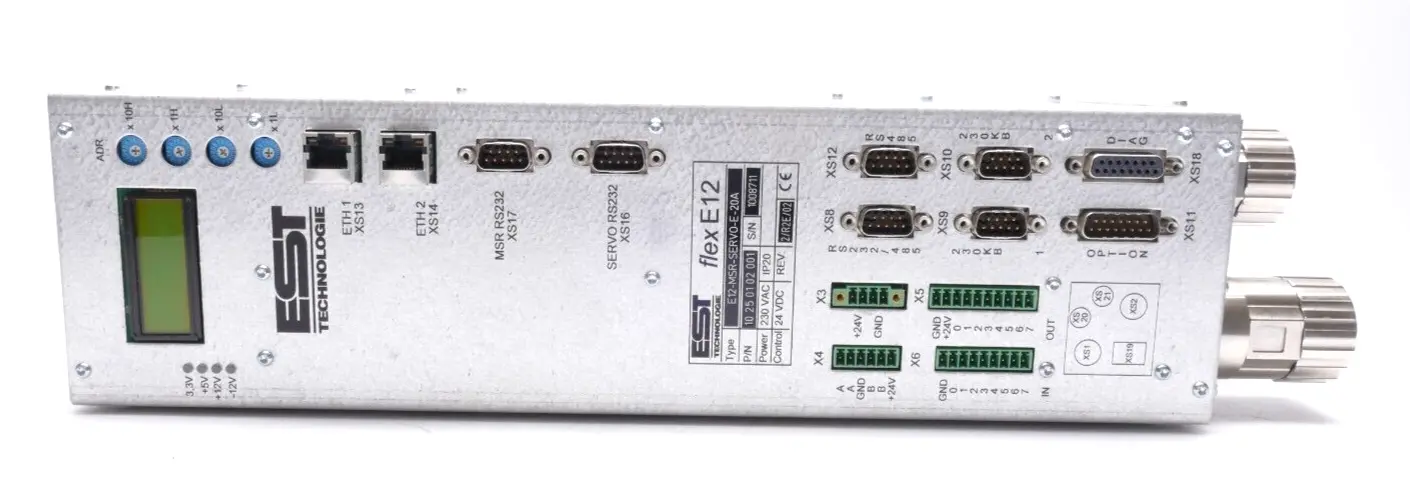 Produktfoto 1 von EST TECHNOLOGIE E12-MSR-SERVO-E-20A flexE12 10 25 01 02 001 Rev: 2/R2E/02