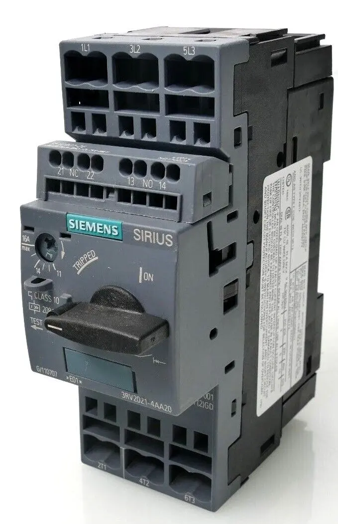 Produktfoto 1 von Siemens SIRIUS Leistungsschalter 3RV2021-4AA20 | E:01 | 3RV2 021-4AA20